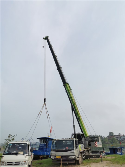 霍邱县桥梁建设吊装案例